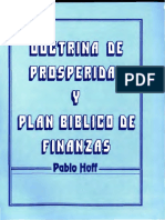 Pablo Hoff - Doctrina de Prosperidad y Plan Bíblico de Finanzas - 40 Pags