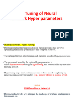 Fine Tuning Hper Parameters