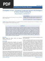 Investigation of Toxic α-Dicarbonyl Compounds Formed in the Headspace of Various Heated Cooking Oils