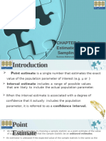 Chapter 9 Estimation From Sampling Data