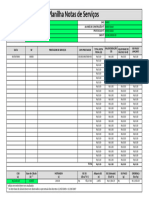 Planilha de Notas de Servicos Estimativa Fiscal para ISS Da Construcao Civil