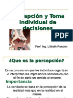 Percepción y Toma Individual de Decisiones