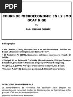 Cours de Microeconomie 2023 Vrai L2 LMD Diapo