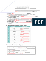 Answers Simple Past Exercises