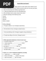 English Practice Worksheet G3