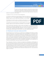 2.1. Planificación Curricular Institucional (PCI) : Matemática