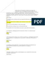 ATIVIDADES I E II E PF - Pedagogia Empresarial