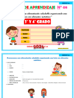 08.UNIDAD DE APRENDIZAJE IV CICLO-Promovemos Una Alimentación Saludable Organizando Una Feria Con Alimentos Nutritivos