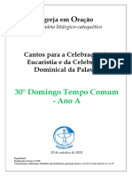 Caderno - 30° Domingo Tempo Comum - Ano A - 2023