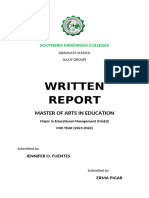 SMC Written Report