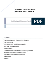 Hemodynamic Disorders, Thrombosis and Shock