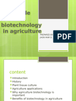 Agricultural Biotechnology Introduction