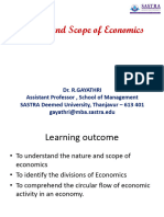 Nature and Scope of Economics 1