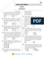 Gravitation - Practice Sheet