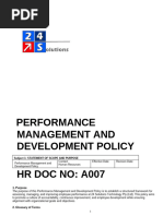 24 Solutions Performance Management and Development Policy - 007