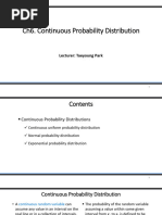 Ch6 - Continuous Probability Distribution