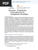 Brochure - Programme D'innovation Sur Le Changement Climatique