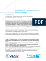 Socio Ecological Model of Communication For SBC