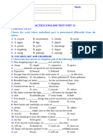 TA 6 Global PRACTICE TEST-Unit 11