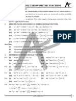 Inverse Trigonometric Functions: General Definition (S)