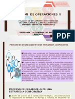 Estrategias de Operaciones y Clasificación de Las Empresas Según Sus Operaciones