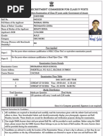 State Level Recruitment Commission For Class III Posts