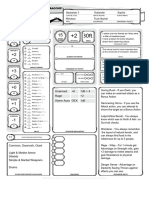 Romeo Character Sheet