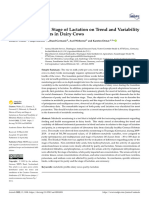 Effects of Parity and Stage of Lactation On Trend