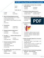 NCERT Line Based MCQs On Cockroache