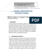 2.3 Memoria Descriptiva Estructura