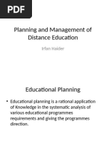 Unit 3 Planning and Management of Distance Education