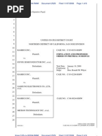 Stipulation and (Proposed) Order On Pretrial Schedule