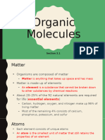 3.1 Organic Molecules