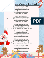 Documento A4 Notas de Navidad Ilustrado Rojo y Verde