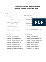 Conversion Units