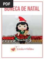 Molde Boneca de Natal