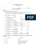 First Periodical Test in M.A.PE.H 7 AK