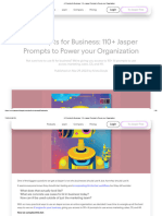 AI Prompts For Business - 110+ Jasper Prompts To Power Your Organization