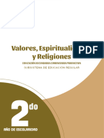 2do Año de Escolaridad Valores, Espiritualidades y Religiones 2024