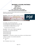 Class 2 Mathematics Worksheet No. 4