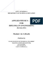 Applied Physics - II Book (Module 1 and 2 DRAFT)