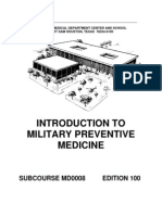 US Army Medical Course MD0008-100 - Introduction To Military Preventive Medicine