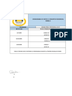 Cronograma Visitas Conjunto Residencial Morelli