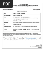 Final Advt - Senior Resident (Pathology)