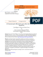 A Comunicação Alternativa para Além Das Tecnologias