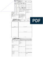 Character Sheet Dungeons & Dragons - D&D 5