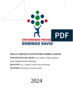 FALTA DE COMUNICACION ENTRE PADRES E HIJOS PROYECTO SOCIO FORMATIVO Final