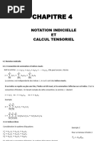 Chapitre 4 Calcul Tensoriel