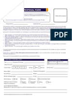 Savings Plus - Proposal Form