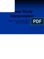 Sleep Study Interpretation: Gina S. de Los Reyes, MD, MHPED, FPCCP, FPSSM